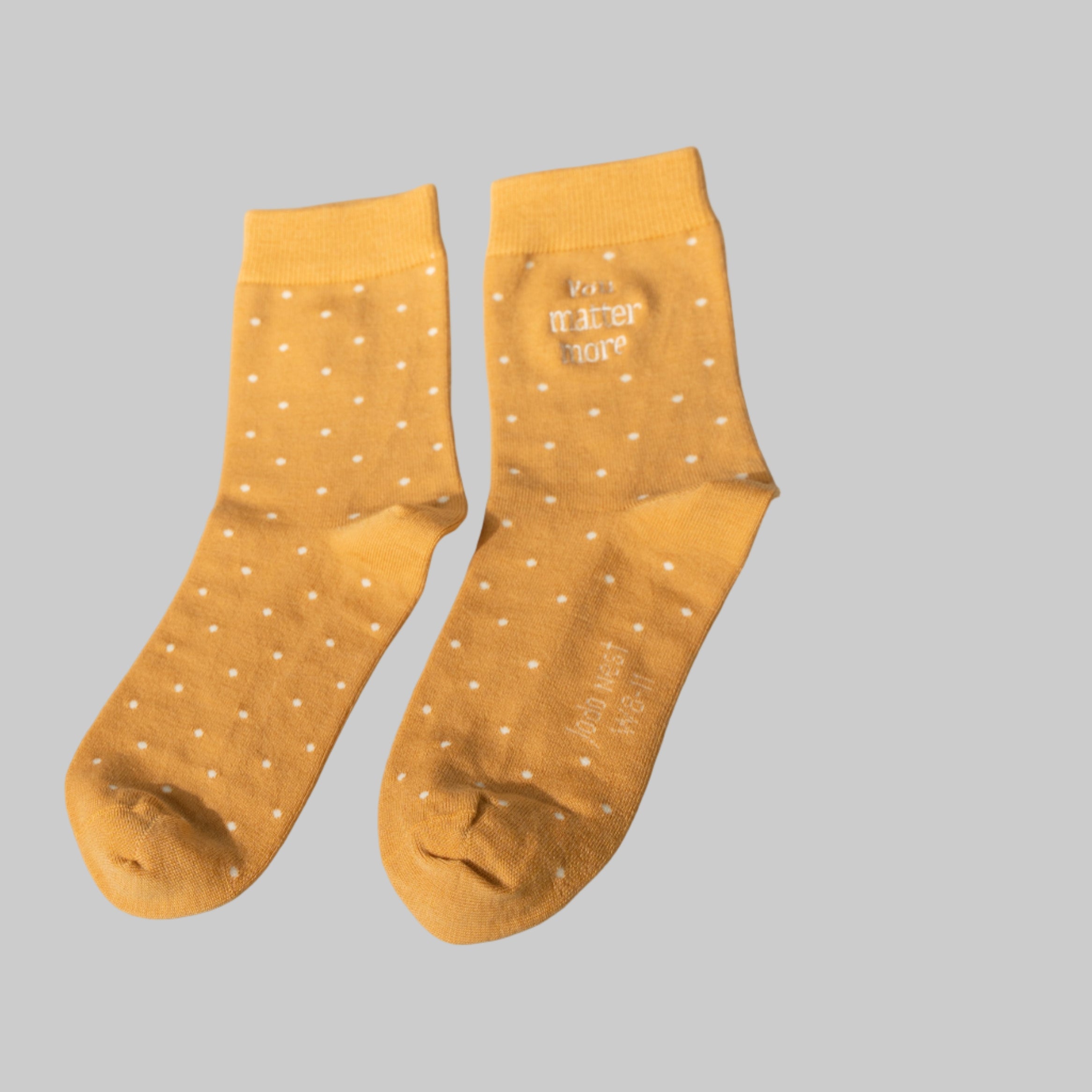 “You matter more” — Affirmation Dots Women’s Socks