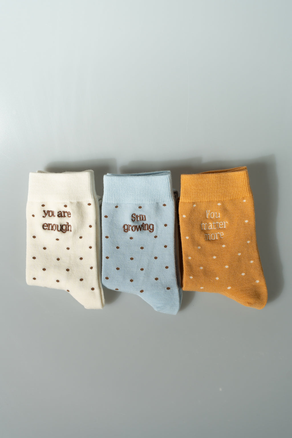 “You are enough” — Affirmation Dots Women’s Socks